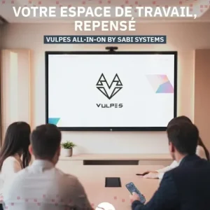 ECRAN INTERACTIF VULPES 86" - 4K UHD TACTILE - 8GO - 256GO SSD + SUPPORT AU SOL - SANS OPS - WIN11 - BLACK