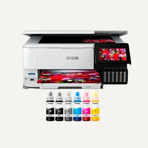 EPSON ECOTANK L8160 - IMPRIMANTE MULTIFONCTION A4 - JET D'ENCRE - RECTO VERSO - WIFI - STANDARD + PHOTO - 6 COULEURS – Image 5