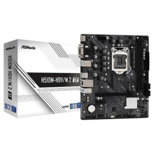 ASROCK H510M-HDV/M.2 SE - CARTE MÈRE MICRO ATX - SOCKET INTEL LGA1200 - DDR4 - M.2 NVME - PCIE 4.0 - BLACK