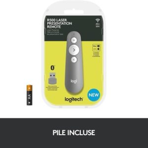 Logitech R500s - Télécommande de présentation - 3 boutons