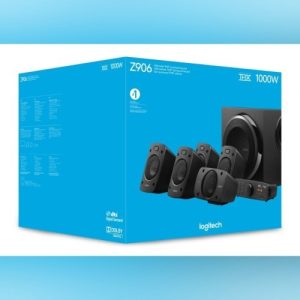 LOGITECH Z906 SYSTÈME AUDIO - ENSEMBLE 5.1 - THX - 500 WATTS - JACK 3.5MM - AUDIO NUMÉRIQUE - PC & CONSOL - BLACK
