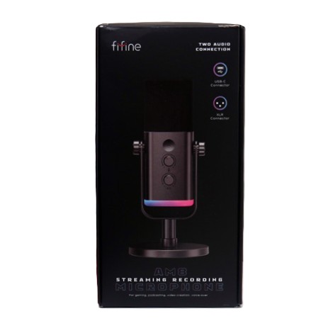 FIFINE AM8 DYNAMIC - MICROPHONE USB / XLR - STREAMING / PODCAST / GAMING - WINDOWS / MAC / PS4 / PS5 - RGB - BLACK – Image 2