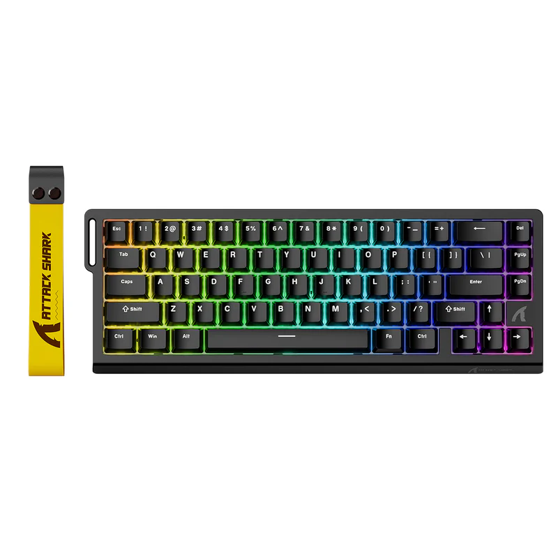 ATTACK SHARK X68 HE - CLAVIER GAMING 60% - MAGNETIC SWITCH - HALL EFFECT - RGB - USB - CONTOUR LINE - 8KHZ RAPID TRIGGER - 0.01MM – Image 2