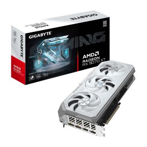 GIGABYTE RADEON RX 9070 XT GAMING OC ICE 16G - CARTE GRAPHIQUE - 16GO GDDR6 - 3 X FANS - PCIe 4.0 - 2x HDMI + 2x DISPLAYPORT - OC - WHITE