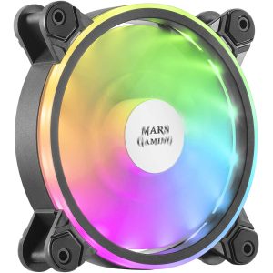 MARS GAMING MFX RGB MFXW 120MM - VENTILATEUR BOÎTIER PC RGB - ULTRA SILENCIEUX - SIMPLE ET RAPIDE - BLACK