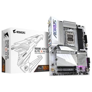GIGABYTE B650 AORUS ELITE AX ICE - CARTE MÈRE ATX - SOCKET AM5 - 4 X DDR5 - CIE 4.0 X16 - M.2 PCIE 5.0 - WIFI 6E - LAN 2.5GBE - WHITE