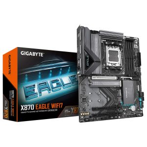 GIGABYTE X870 EAGLE WIFI7 - CARTE MÈRE ATX - SOCKET AM5 - 4 x DDR5 - 1 x PCIe 5.0 X16 - 3 x M.2 NVMe - WIFI 7 - BT 5.4 - LAN 2.5GBE - BLACK