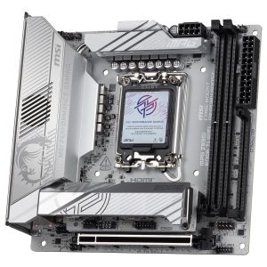 MSI MPG Z890I EDGE TI WIFI - CARTE MÈRE MINI-ITX - SOCKET LGA 1851 - 2 x DDR5 - 4 x M.2 - PCIe 5.0 - THUNDERBOLT 4 - WIFI 7 - LAN 5GbE - SILVER