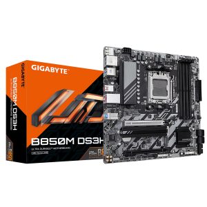 GIGABYTE B850M DS3H - CARTE MÈRE MICRO ATX - SOCKET AM5 - 4 X DDR5 - 1 X PCIE 5.0 X16 - 2 X M.2 NVME - LAN 2.5GBE - USB 3.1 - BLACK