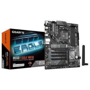 GIGABYTE B550 EAGLE WIFI6 - CARTE MÈRE ATX - SOCKET AM4 - 4 x DDR4 - 2 x DDR4 - 2 x M.2 NVMe - WIFI 6 - PCIe 4.0 - BLACK
