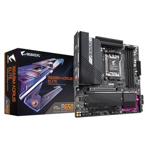 GIGABYTE B650M AORUS ELITE - CARTE MÈRE MICRO ATX - SOCKET AM5 - 4 x DDR5 - 1 x PCIe 4.0 X16 - 3 x M.2 (1 x PCIe 5.0 + 2 x PCIe 4.0) NVMe - LAN 2.5GBE - USB 3.2 - BLACK