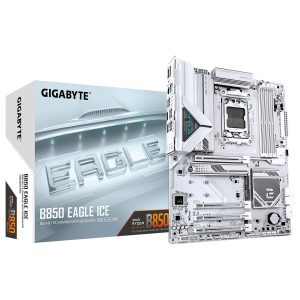 GIGABYTE B850 EAGLE ICE - CARTE MÈRE ATX - SOCKET AM5 - 4 X DDR5 - 1 X PCIE 5.0 X16 - 3 X M.2 NVME - LAN 2.5GBE - USB 3.0 - WHITE