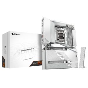 GIGABYTE B850 AORUS STEALTH ICE - CARTE MÈRE ATX - SOCKET AM5 - 4 x DDR5 - 1 x PCIe 5.0 X16 - 4 x M.2 NVMe - WIFI 7 - BT 5.4 - LAN 5GBE - USB 3.2 - WHITE