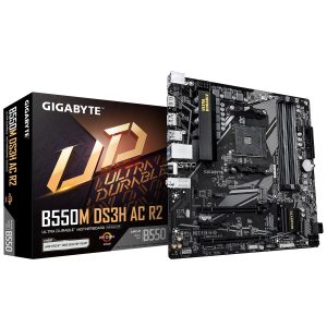 Carte mére Gigabyte B550M DS3H Micro ATX Socket AM4 AMD B550 - 4 x DDR4 - SATA 6Gb/s + M.2 - USB 3.1