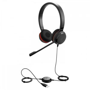 JABRA EVOLVE 20 SE FILAIRE - CASQUE AVEC MICRO PROFESSIONNEL USB - PLUG & PLAY - SUPPRESSION DE BRUIT - BLACK