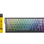ATTACK SHARK X68 HE - CLAVIER GAMING 60% - MAGNETIC SWITCH - HALL EFFECT - RGB - USB - CONTOUR LINE - 8KHZ RAPID TRIGGER - 0.01MM - MOONLIGHT