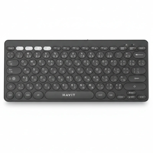 HAVIT KB279G - MINI CLAVIER SANS FIL - CONNEXION 2.4GHZ - COMPACT - SILENCIEUX - ERGONOMIQUE - BLACK