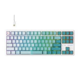 HAVIT KB901L - CLAVIER MÉCANIQUE GAMING - RGB BACKLIT - SWITCHES RED - 88 TOUCHES - ANTI-GHOSTING - DESIGN GAMING - BLACK