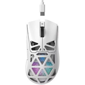 HAVIT MS1042WB WHITE - SOURIS GAMING SANS FIL - 3 MODES DE CONNEXION - RGB PROGRAMMABLE - HAUTE PRÉCISION - DESIGN ÉLÉGANT - WHITE