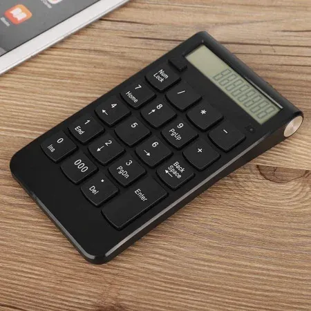 PROTECH - PAVÉ NUMÉRIQUE SANS FIL - 2.4GHZ + BLUETOOTH - BATTERIE RECHARGEABLE - COMPACT - SILENCIEUX - BLACK