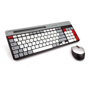HAVIT KB245GCM - PACK CLAVIER + SOURIS SANS FIL - CONNEXION 2.4GHZ - SILENCIEUX - ERGONOMIQUE - DESIGN MODERNE - BLACK