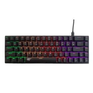 HAVIT KB881L BLACK - CLAVIER MÉCANIQUE GAMING - RGB BACKLIT - SWITCHES MÉCANIQUES - ANTI-GHOSTING - DESIGN GAMING - BLACK