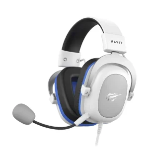 HAVIT GAMENOTE H2002D WHITE - CASQUE GAMING FILAIRE 3.5MM - SON STÉRÉO - MICROPHONE FLEXIBLE - RGB - CONFORTABLE - WHITE