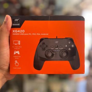 NETWAY GAMING XG420 - MANETTE FILAIRE GAMING - CONTRÔLEUR DE JEU USB - PLUG & PLAY - PC & CONSOL - BLACK
