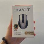 HAVIT MS80 - SOURIS FILAIRE USB - PRÉCISION OPTIQUE - DESIGN ERGONOMIQUE - COMPACTE - BLACK