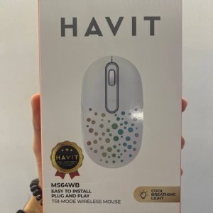 HAVIT MS64WB WHITE - SOURIS GAMING SANS FIL - CONNEXION 2.4GHZ + BLUETOOTH - RGB - HAUTE PRÉCISION - DESIGN ÉLÉGANT - WHITE