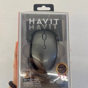 HAVIT MS76GT PRO GRIS - SOURIS SANS FIL - CONNEXION 2.4GHZ - PRÉCISION OPTIQUE - DESIGN ERGONOMIQUE - SILENCIEUSE - GREY