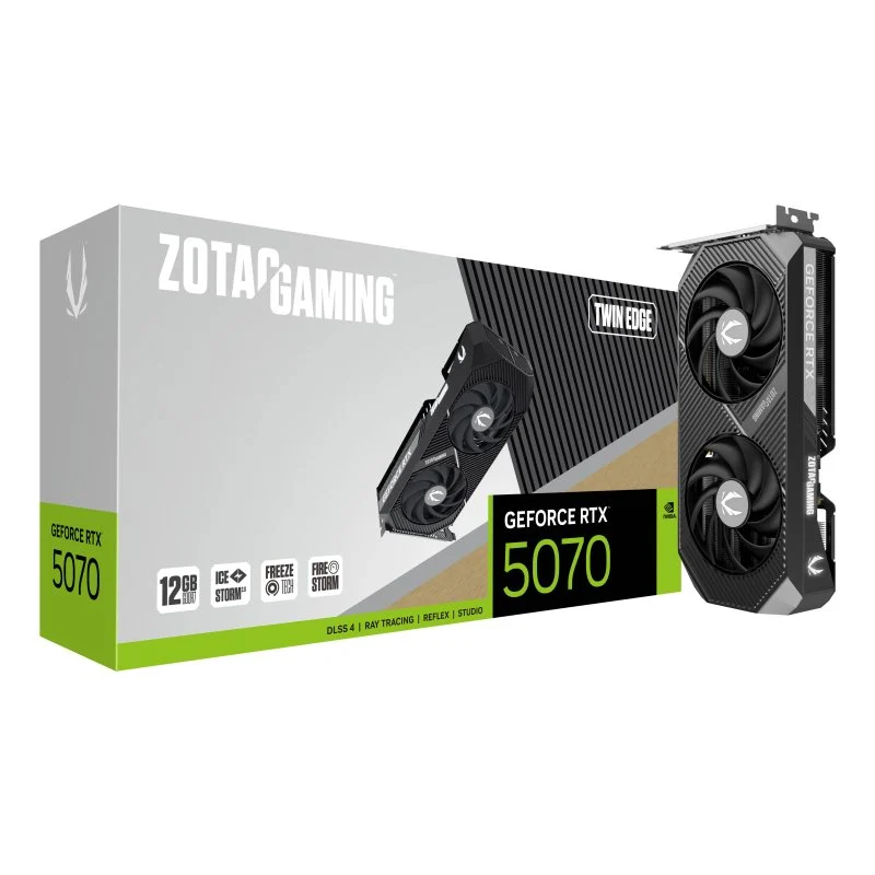 ZOTAC GAMING GEFORCE RTX 5070 TWIN EDGE - 12GB GDDR7 - DLSS 4 - RAY TRACING - REFLEX - BLACK – Image 2