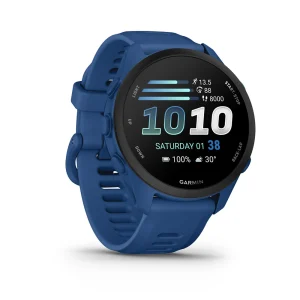 GARMIN FORERUNNER 70 - SMARTWATCH CONNECTÉE - 43MM GPS - 1,2 POUCE AMOLED TACTILE - ETANCHE 5ATM - ANDROID & IOS - BLACK & BLEU