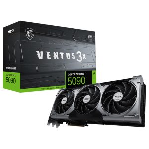 MSI GEFORCE RTX 5090 32G VENTUS 3X OC - CARTE GRAPHIQUE GAMING - 32 GO GDDR7 - PCIE 5.0 - DLSS 4.5 - RAY TRACING - HDMI 2.1B - DP 2.1 - BLACK