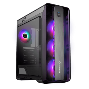BOITIER GAMING GAMEMAX MOONLIGHT RAINBOW ATX RGB BLACK