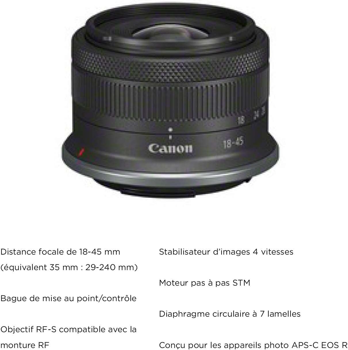 CANON EOS R10 - APPAREIL PHOTO HYBRIDE 4K + OBJECTIF RF-S 18-45mm - F4.5-6.3 IS STM - 24.2 MLPXL - LDC - BLACK – Image 6