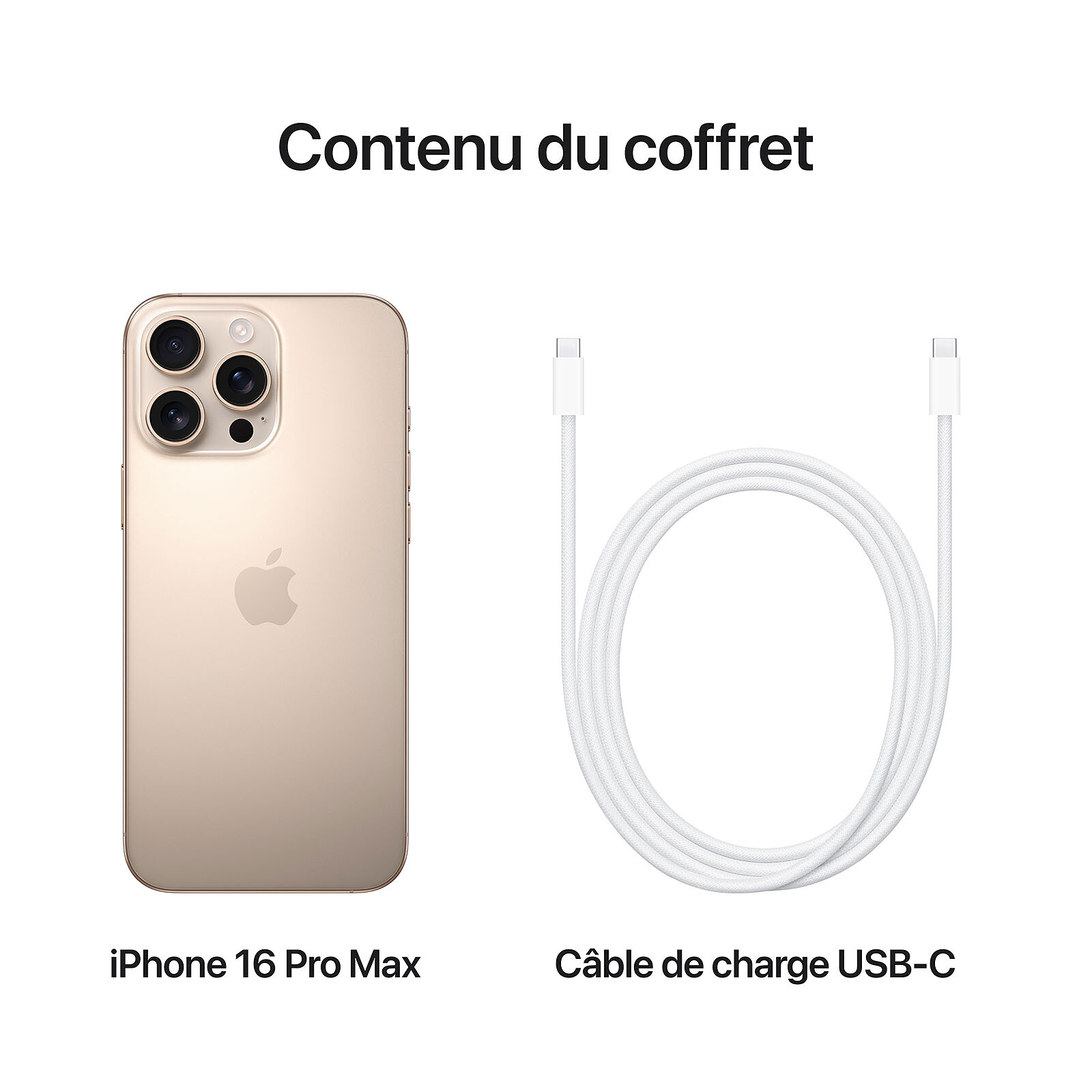 APPLE IPHONE 16 PRO MAX - 256GB -SINGLE SIM - E-SIM - 6.9" RETINA OLED - DOLBY- NFC -DISERT TITANIUM – Image 5