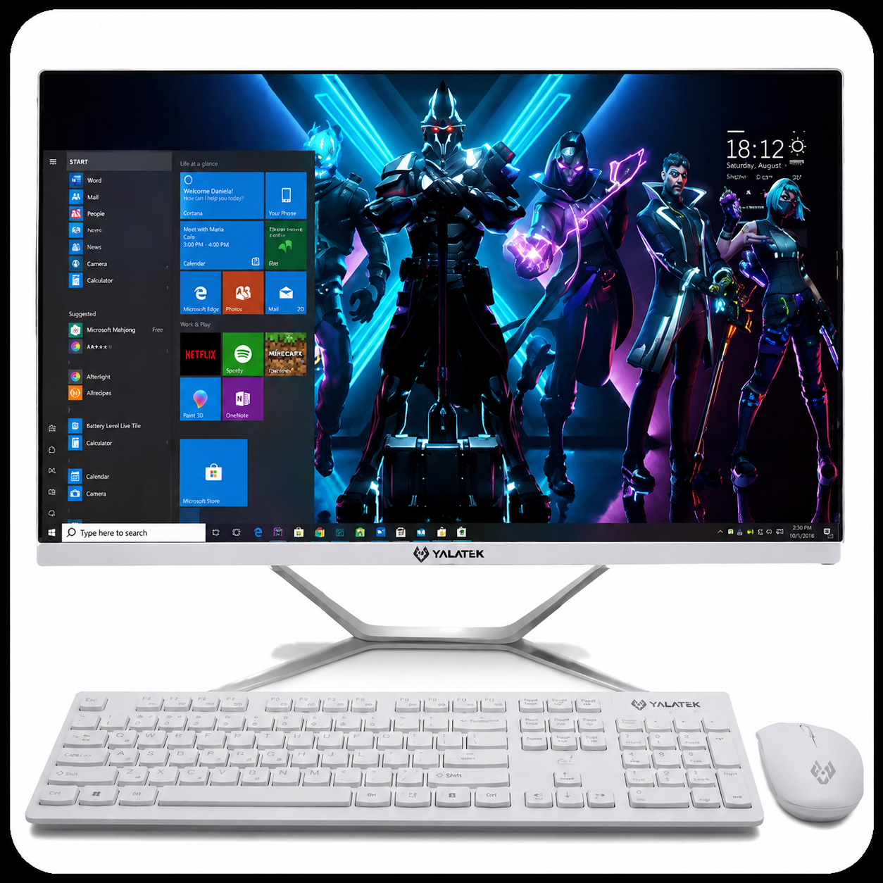 VULPES LUXURY ALL IN ONE - INTEL CORE I5-1335 - 8GB - 512GB NVMe - 24" FHD 1080 - WIN 11 - SILVER